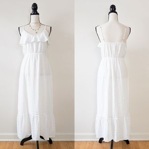 NWT Lucca Dana Ruffle Maxi Dress